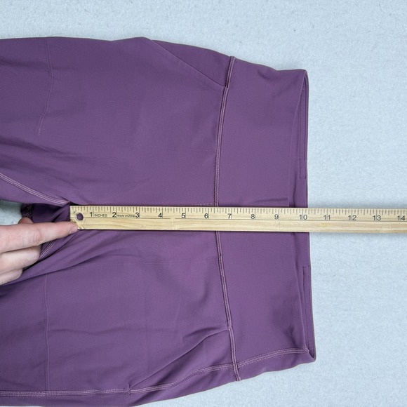 Lululemon Pants Womens 6 Purple High Rise Jogger Pockets Cuffed Ankle Athletic - Picture 5 of 10